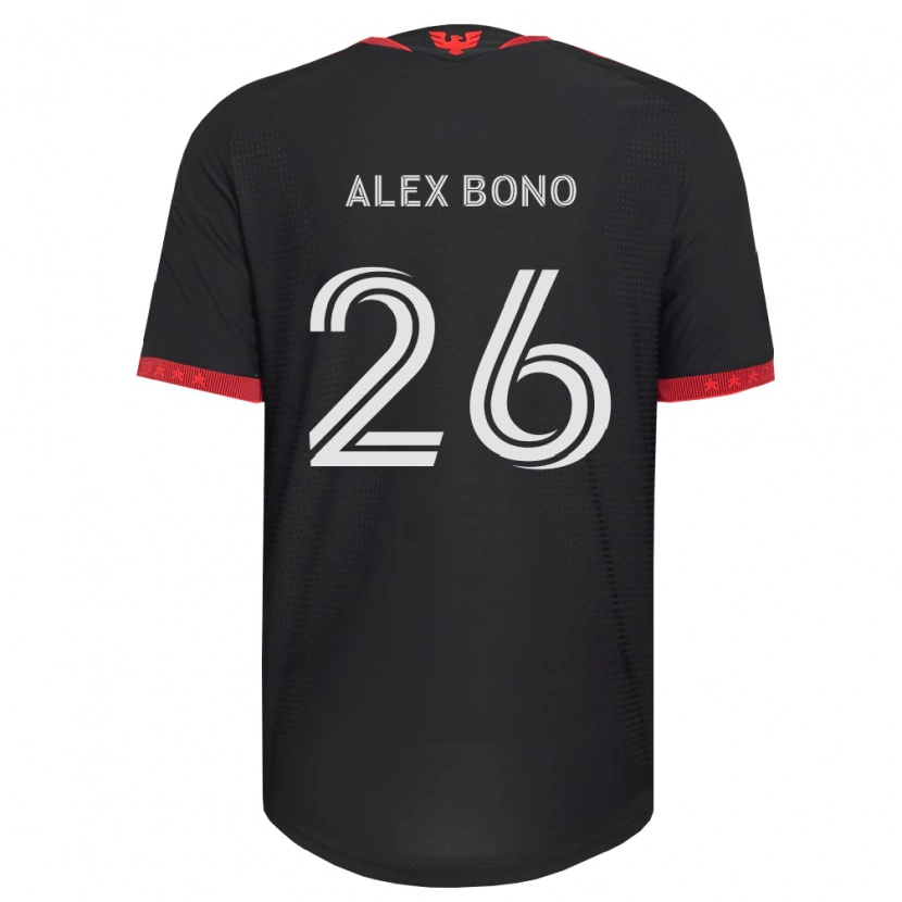 Danxen Dames Alex Bono #26 Zwart Wit Rood Thuisshirt Thuistenue 2026/27 T-Shirt België