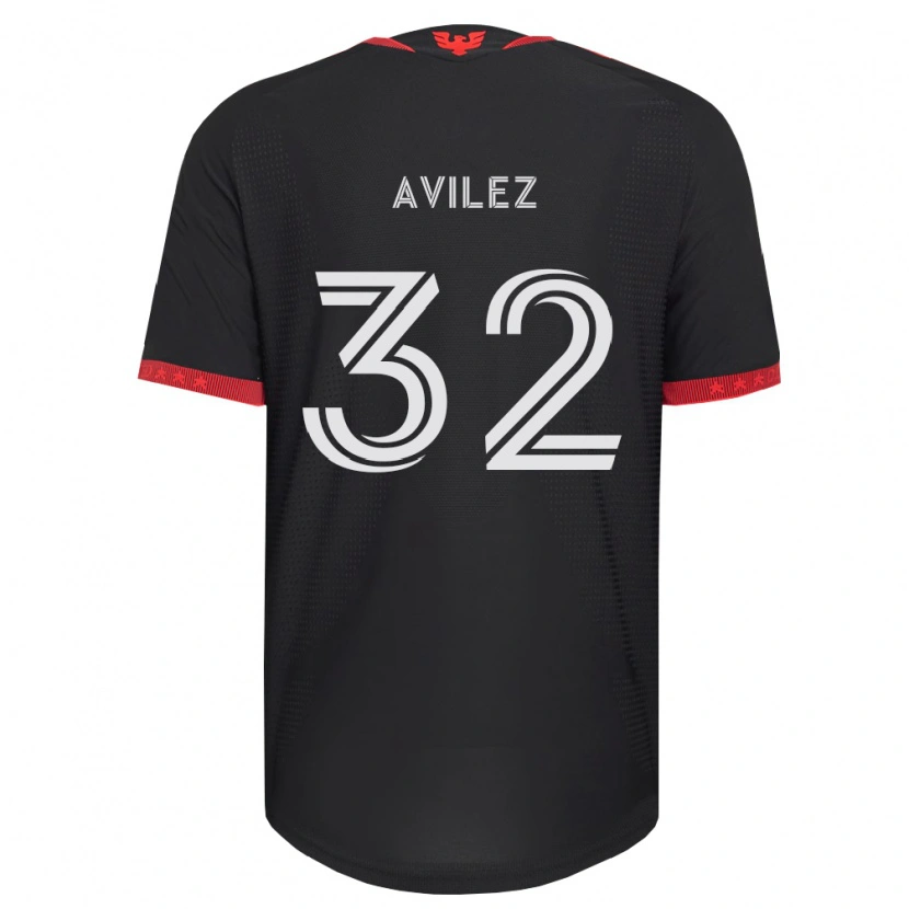 Danxen Dames Oscar Avilez #32 Zwart Wit Rood Thuisshirt Thuistenue 2026/27 T-Shirt België