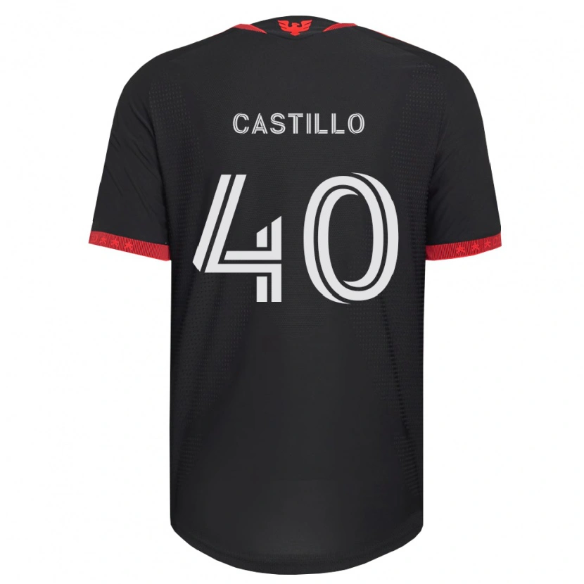 Danxen Dames Kamil Castillo #40 Zwart Wit Rood Thuisshirt Thuistenue 2026/27 T-Shirt België