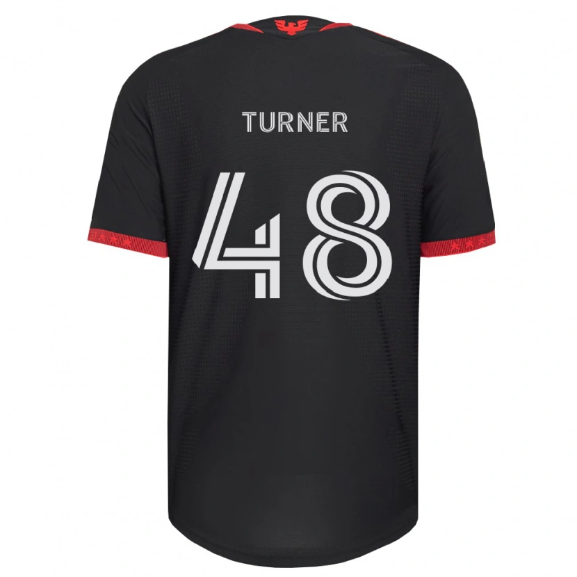 Danxen Dames Gavin Turner #48 Zwart Wit Rood Thuisshirt Thuistenue 2026/27 T-Shirt België