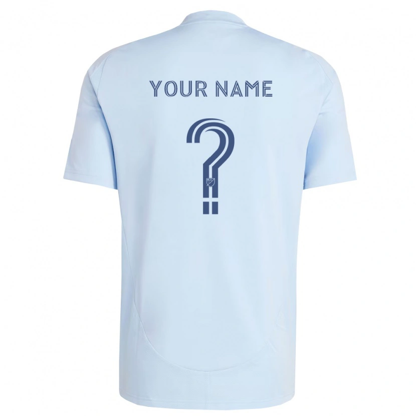 Danxen Dames Uw Naam #0 Lichtblauw Lichtgrijs Thuisshirt Thuistenue 2026/27 T-Shirt België