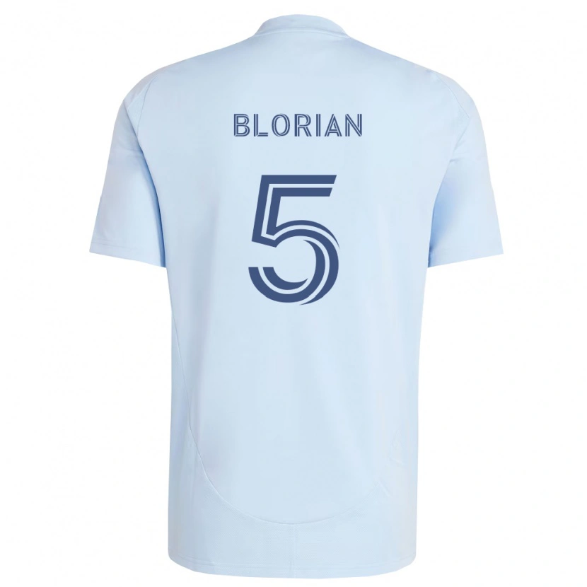 Danxen Dames Or Blorian #5 Lichtblauw Lichtgrijs Thuisshirt Thuistenue 2026/27 T-Shirt België
