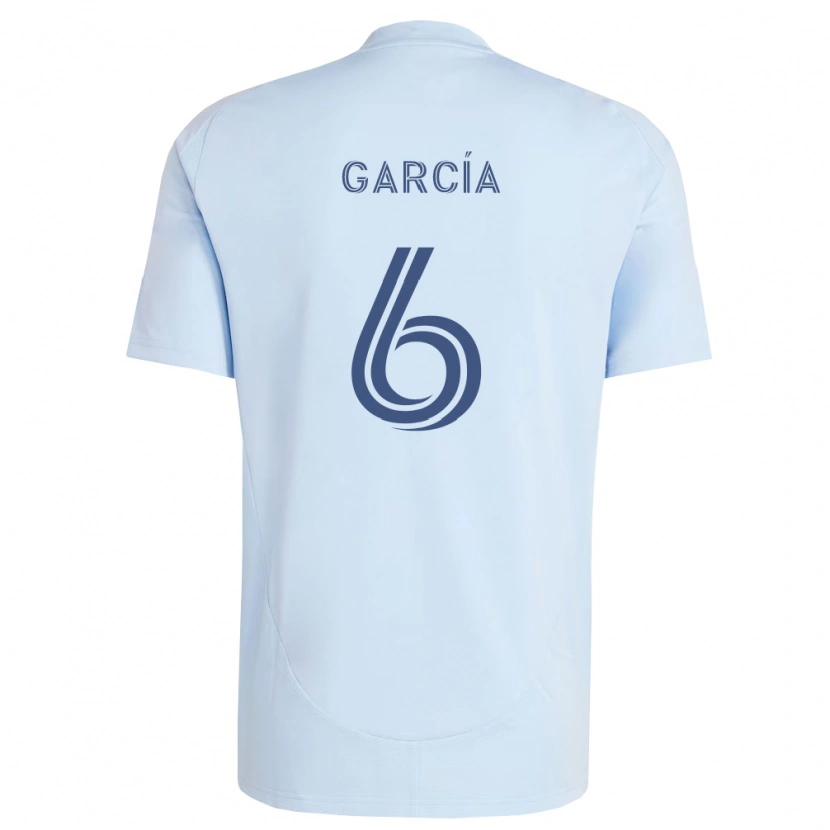 Danxen Dames Manu García #6 Lichtblauw Lichtgrijs Thuisshirt Thuistenue 2026/27 T-Shirt België