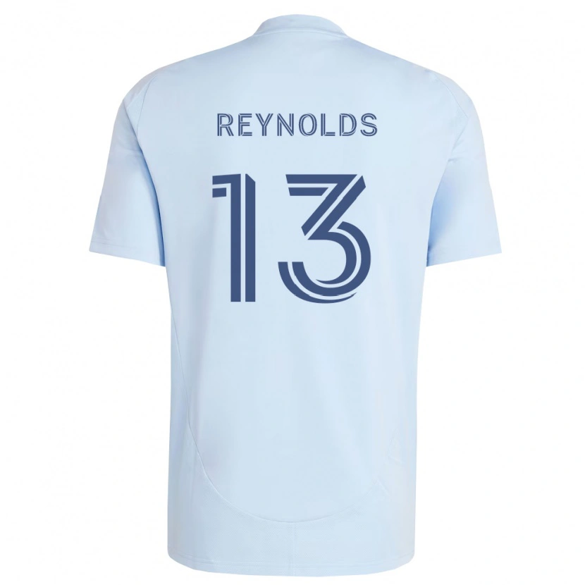 Danxen Dames Justin Reynolds #13 Lichtblauw Lichtgrijs Thuisshirt Thuistenue 2026/27 T-Shirt België