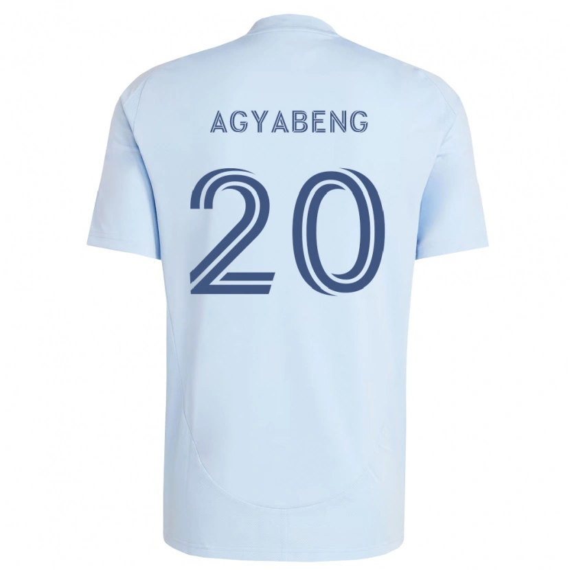 Danxen Dames Kwaku Agyabeng #20 Lichtblauw Lichtgrijs Thuisshirt Thuistenue 2026/27 T-Shirt België