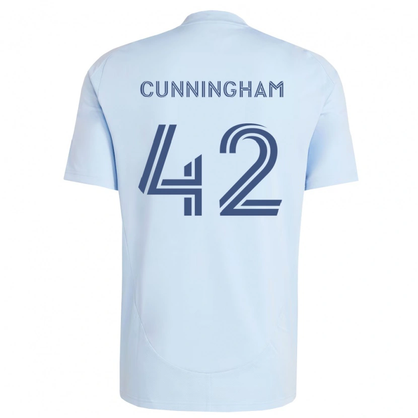 Danxen Dames Alex Cunningham #42 Lichtblauw Lichtgrijs Thuisshirt Thuistenue 2026/27 T-Shirt België