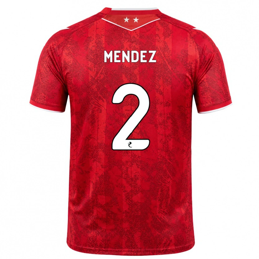 Danxen Dames Alix Mendez #2 Rood Wit Thuisshirt Thuistenue 2026/27 T-Shirt België
