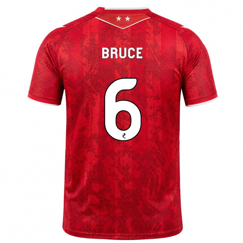 Danxen Dames Natasha Bruce #6 Rood Wit Thuisshirt Thuistenue 2026/27 T-Shirt België