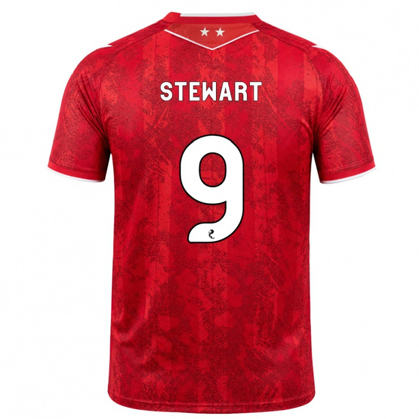 Danxen Dames Hannah Stewart #9 Rood Wit Thuisshirt Thuistenue 2026/27 T-Shirt België