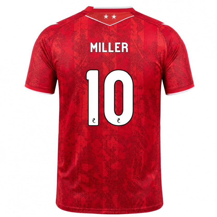 Danxen Dames Darcie Miller #10 Rood Wit Thuisshirt Thuistenue 2026/27 T-Shirt België