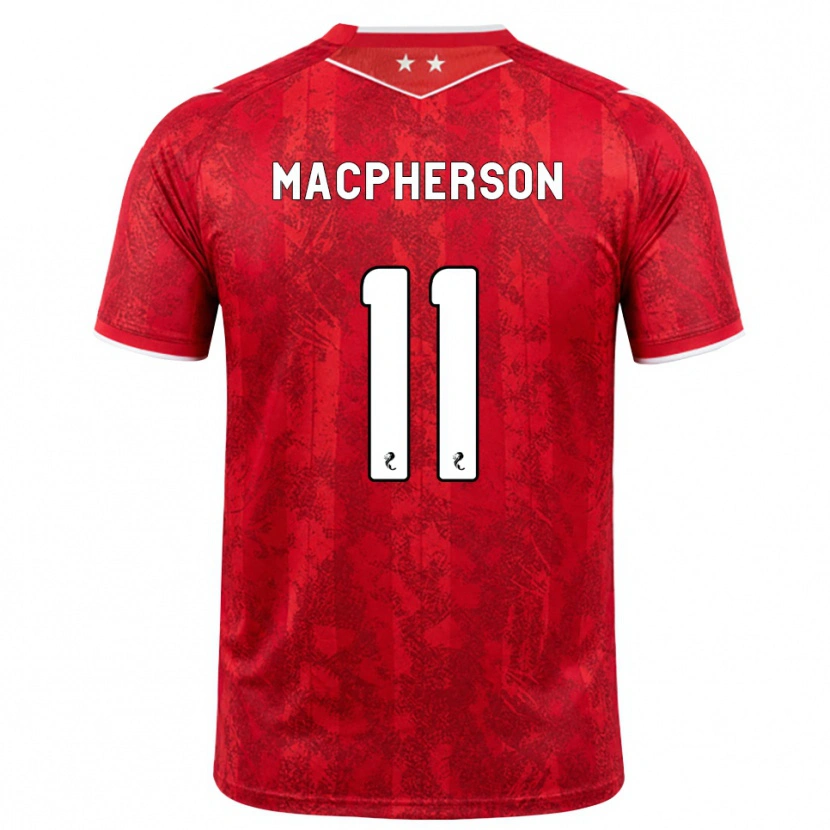 Danxen Dames Keira Macpherson #11 Rood Wit Thuisshirt Thuistenue 2026/27 T-Shirt België