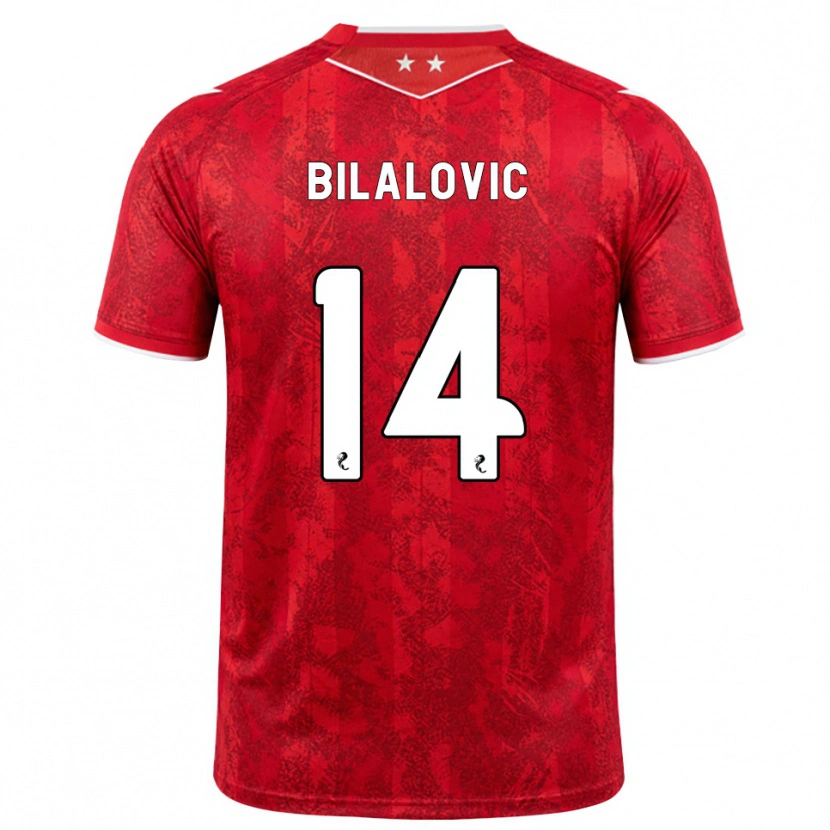 Danxen Dames Kenan Bilalovic #14 Rood Wit Thuisshirt Thuistenue 2026/27 T-Shirt België