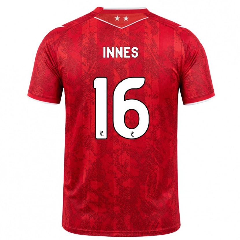 Danxen Dames Hannah Innes #16 Rood Wit Thuisshirt Thuistenue 2026/27 T-Shirt België