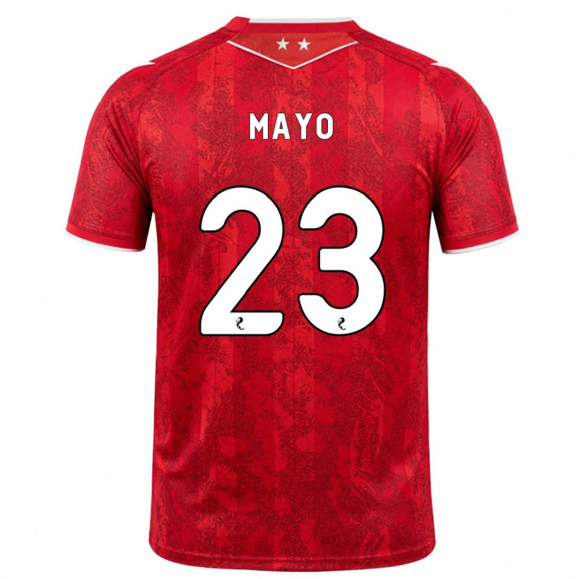 Danxen Dames Lewis Mayo #23 Rood Wit Thuisshirt Thuistenue 2026/27 T-Shirt België