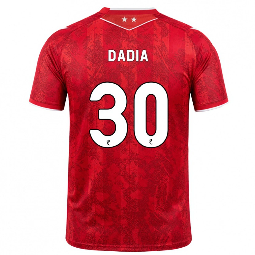 Danxen Dames Or Dadia #30 Rood Wit Thuisshirt Thuistenue 2026/27 T-Shirt België