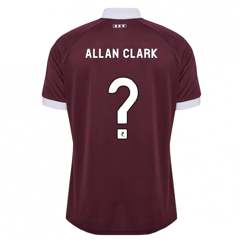 Danxen Dames Allan Clark #0 Bordeauxrood Wit Thuisshirt Thuistenue 2026/27 T-Shirt België