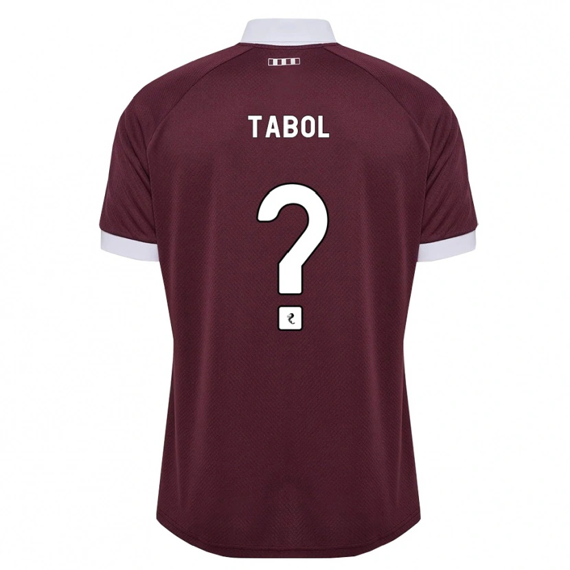 Danxen Dames Alan Tabol #0 Bordeauxrood Wit Thuisshirt Thuistenue 2026/27 T-Shirt België