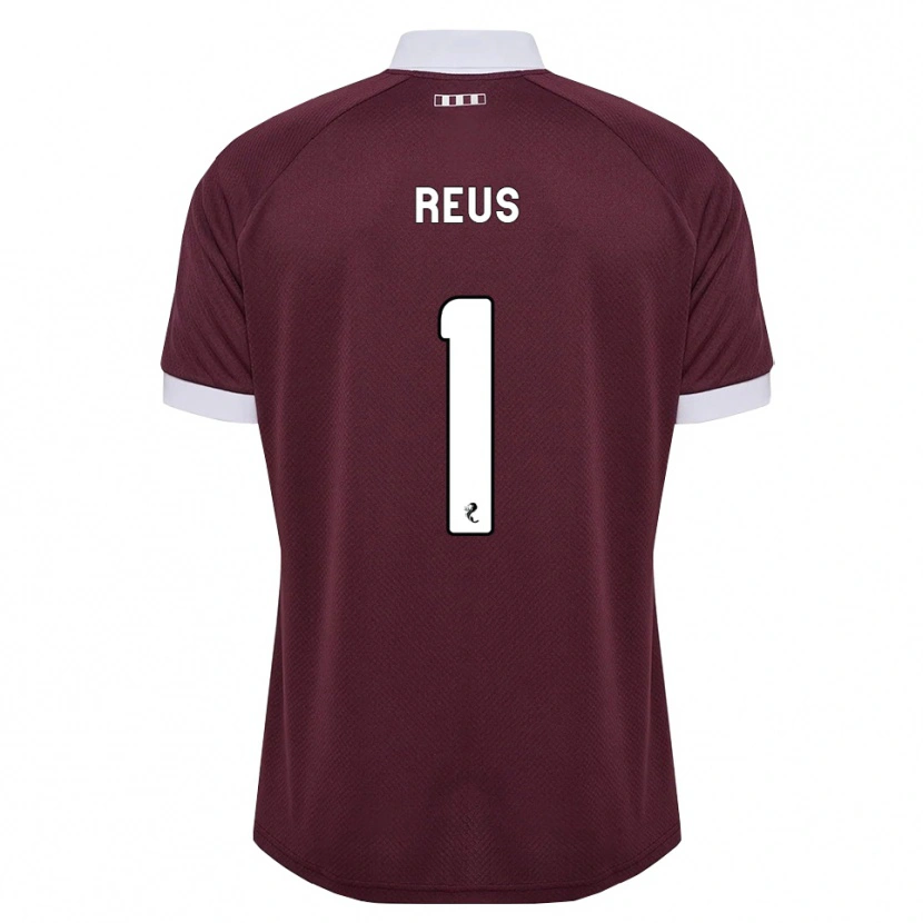 Danxen Dames Beau Reus #1 Bordeauxrood Wit Thuisshirt Thuistenue 2026/27 T-Shirt België