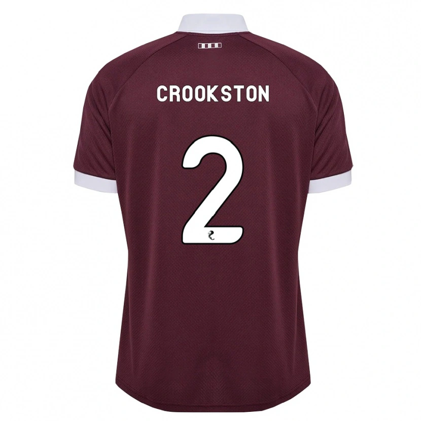 Danxen Dames Gregor Crookston #2 Bordeauxrood Wit Thuisshirt Thuistenue 2026/27 T-Shirt België