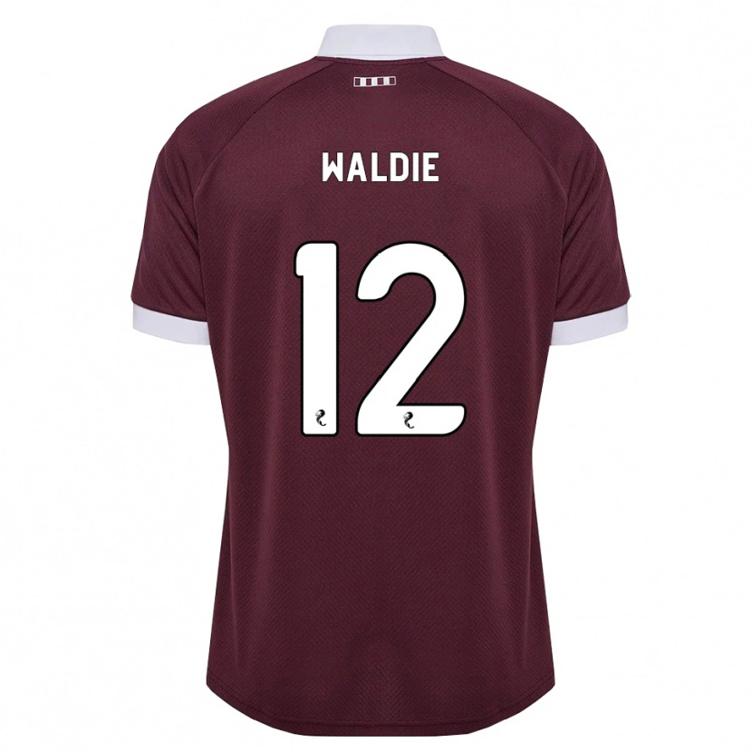 Danxen Dames Lizzie Waldie #12 Bordeauxrood Wit Thuisshirt Thuistenue 2026/27 T-Shirt België