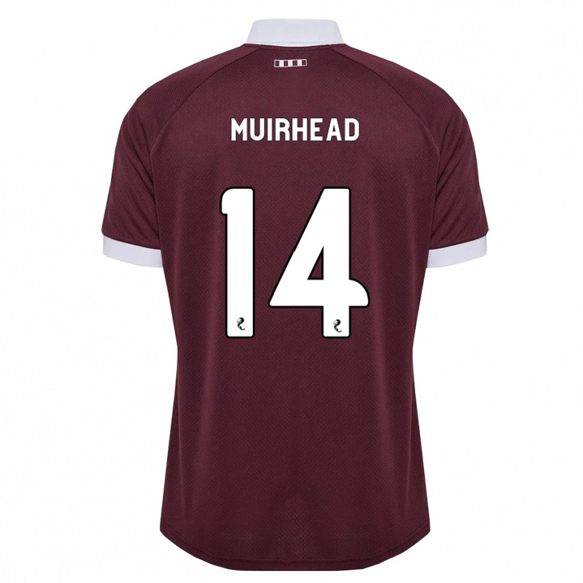 Danxen Dames Owen Muirhead #14 Bordeauxrood Wit Thuisshirt Thuistenue 2026/27 T-Shirt België