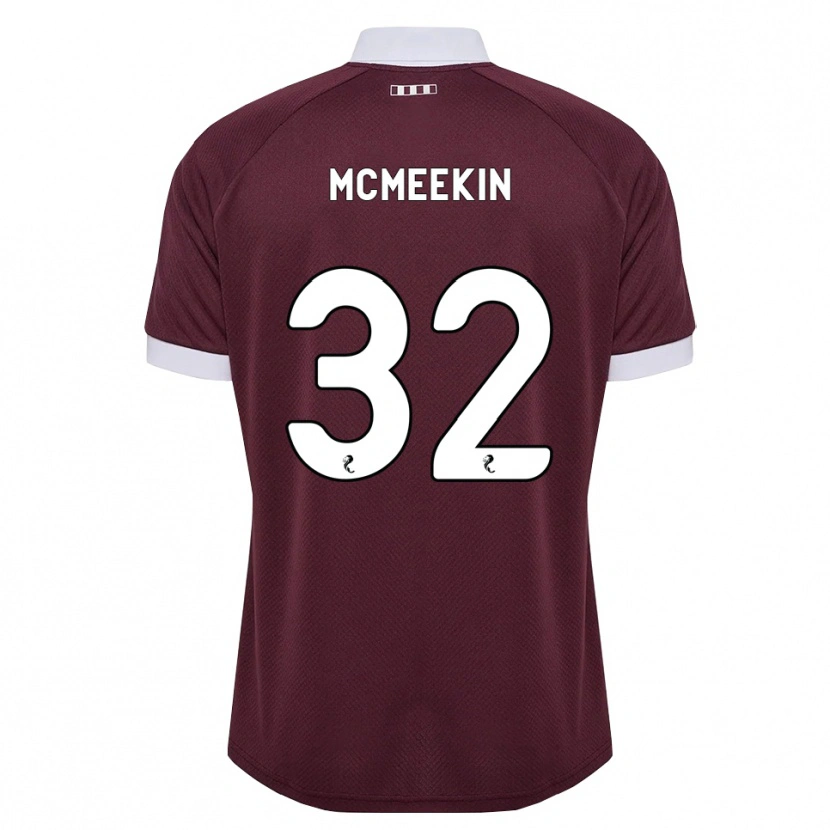 Danxen Dames Keir Mcmeekin #32 Bordeauxrood Wit Thuisshirt Thuistenue 2026/27 T-Shirt België