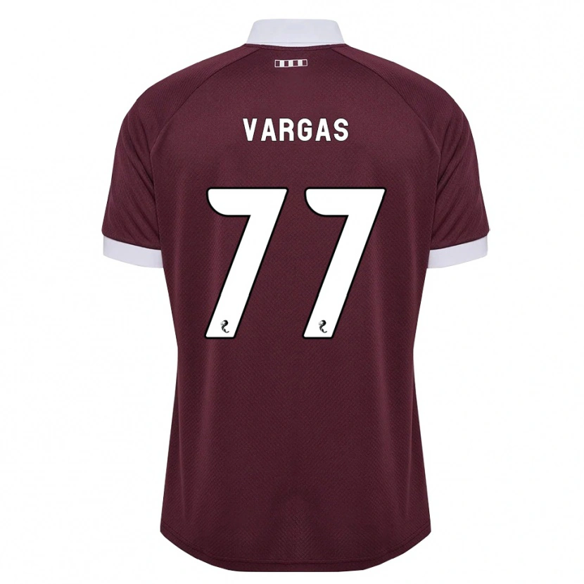 Danxen Dames Kenneth Vargas #77 Bordeauxrood Wit Thuisshirt Thuistenue 2026/27 T-Shirt België