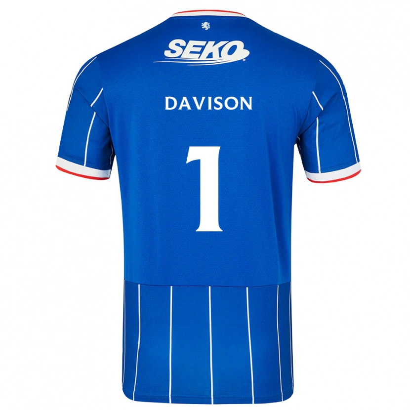 Danxen Dames Hannah Davison #1 Rood Blauw Wit Thuisshirt Thuistenue 2026/27 T-Shirt België
