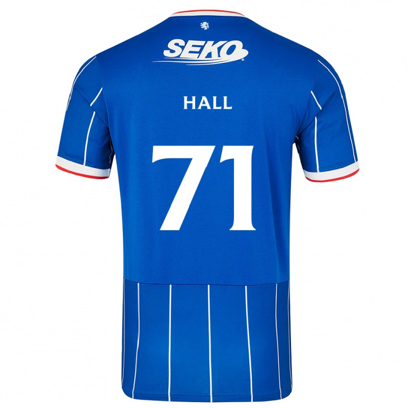 Danxen Dames Ruaridh Hall #71 Rood Blauw Wit Thuisshirt Thuistenue 2026/27 T-Shirt België