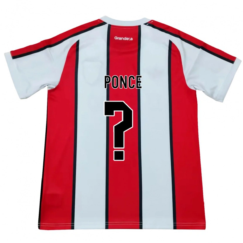 Danxen Dames Tomas Castro Ponce #0 Wit Rood Zwart Uitshirt Uittenue 2026/27 T-Shirt België