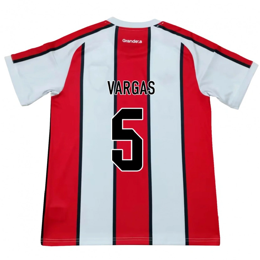 Danxen Dames Agustina Vargas #5 Wit Rood Zwart Uitshirt Uittenue 2026/27 T-Shirt België