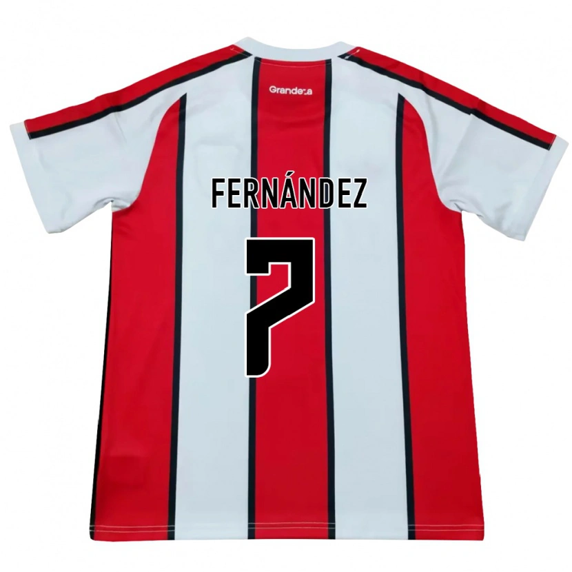 Danxen Dames Román Fernández #7 Wit Rood Zwart Uitshirt Uittenue 2026/27 T-Shirt België