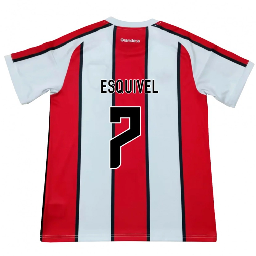 Danxen Dames Felipe Esquivel #7 Wit Rood Zwart Uitshirt Uittenue 2026/27 T-Shirt België