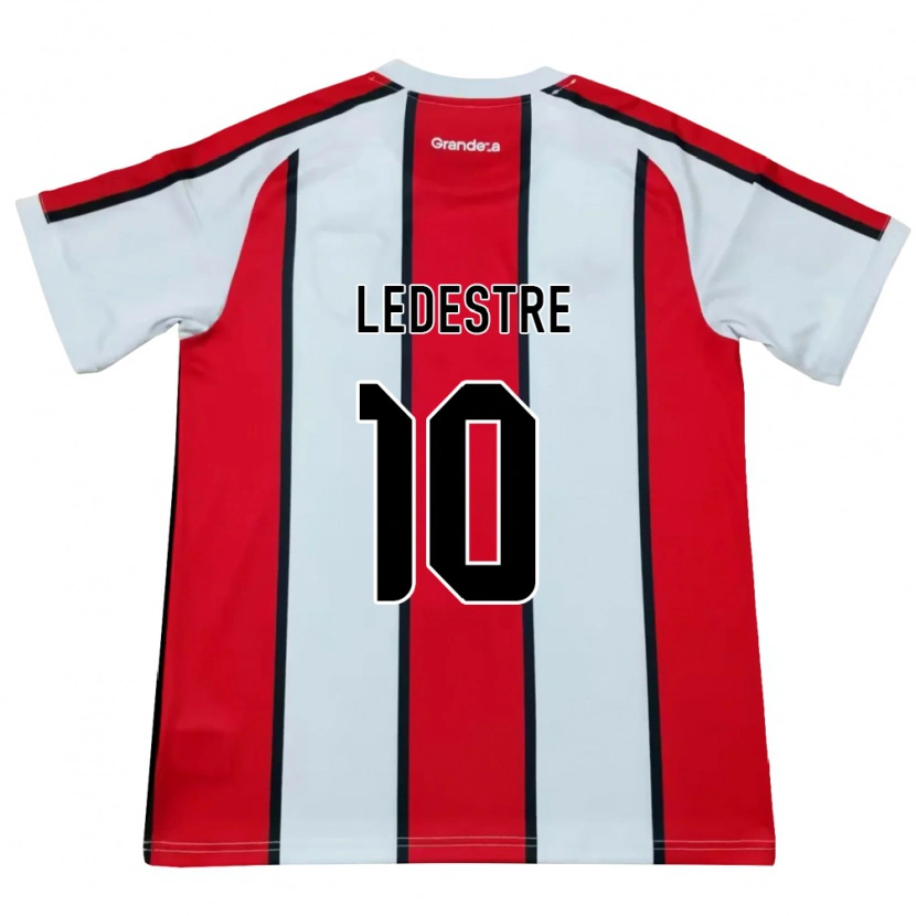 Danxen Dames Gianfranco Ledestre #10 Wit Rood Zwart Uitshirt Uittenue 2026/27 T-Shirt België