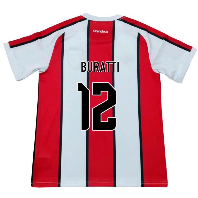 Danxen Dames Ramiro Buratti #12 Wit Rood Zwart Uitshirt Uittenue 2026/27 T-Shirt België