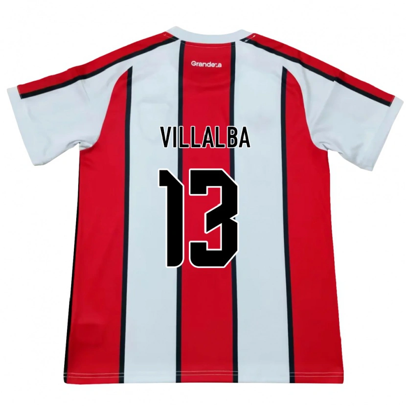 Danxen Dames Jonathan Villalba #13 Wit Rood Zwart Uitshirt Uittenue 2026/27 T-Shirt België