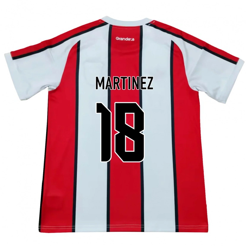 Danxen Dames Pity Martínez #18 Wit Rood Zwart Uitshirt Uittenue 2026/27 T-Shirt België