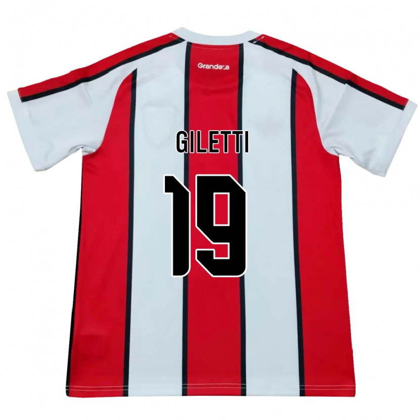 Danxen Dames Santino Giletti #19 Wit Rood Zwart Uitshirt Uittenue 2026/27 T-Shirt België