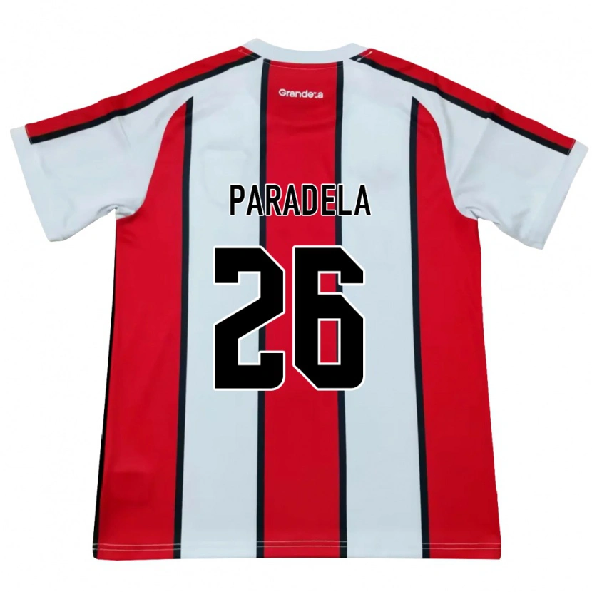Danxen Dames Jose Paradela #26 Wit Rood Zwart Uitshirt Uittenue 2026/27 T-Shirt België