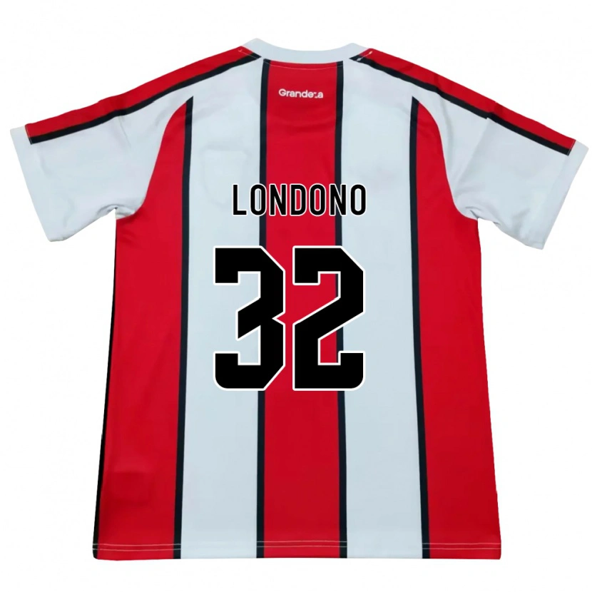 Danxen Dames Flabian Londono #32 Wit Rood Zwart Uitshirt Uittenue 2026/27 T-Shirt België