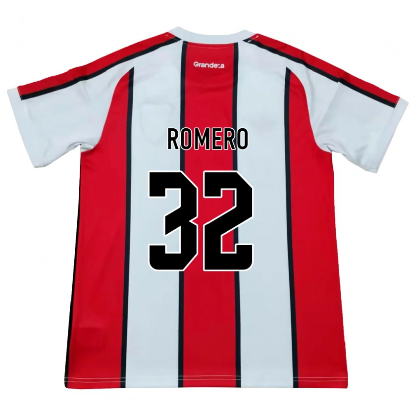 Danxen Dames Julieta Romero #32 Wit Rood Zwart Uitshirt Uittenue 2026/27 T-Shirt België