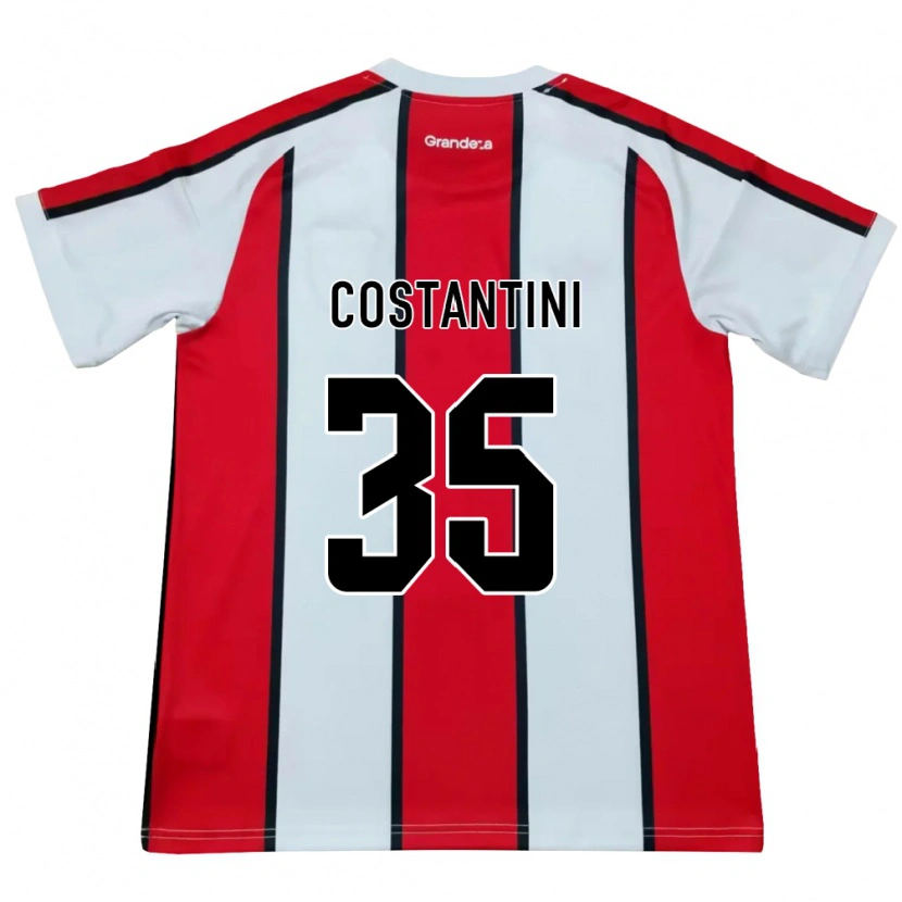 Danxen Dames Giorgio Costantini #35 Wit Rood Zwart Uitshirt Uittenue 2026/27 T-Shirt België