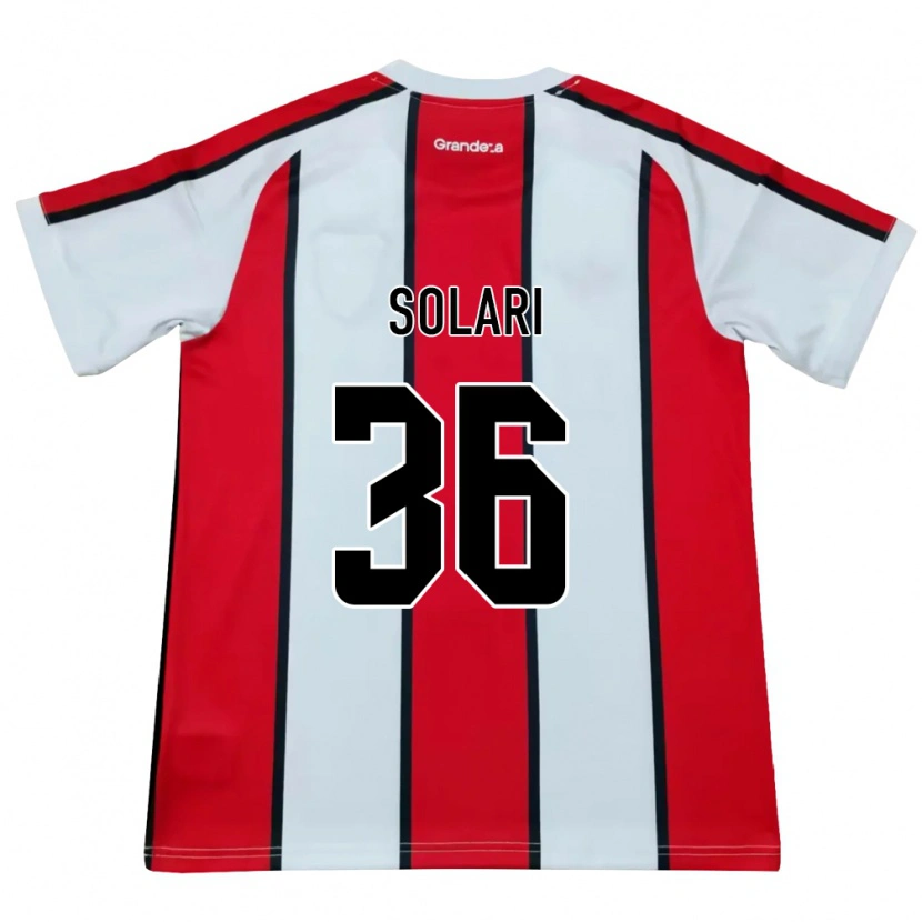 Danxen Dames Pablo Solari #36 Wit Rood Zwart Uitshirt Uittenue 2026/27 T-Shirt België