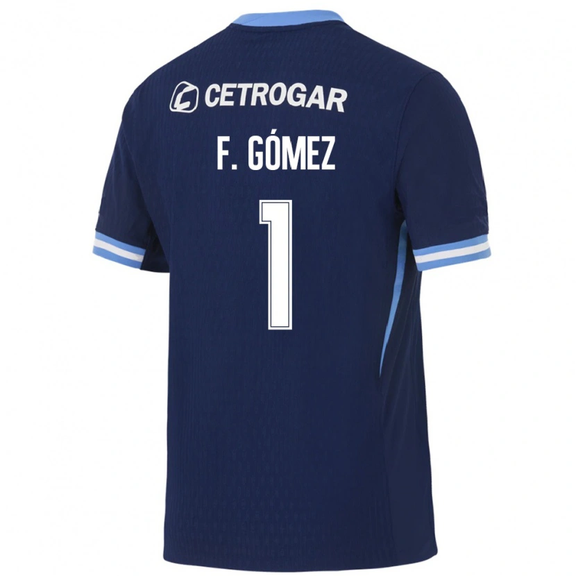 Danxen Dames Francisco Gómez #1 Koninklijk Blauw Lichtblauw Wit Uitshirt Uittenue 2026/27 T-Shirt België