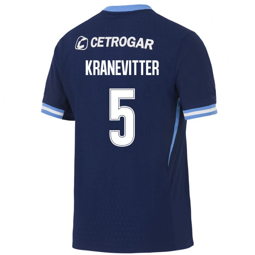 Danxen Dames Matías Kranevitter #5 Koninklijk Blauw Lichtblauw Wit Uitshirt Uittenue 2026/27 T-Shirt België