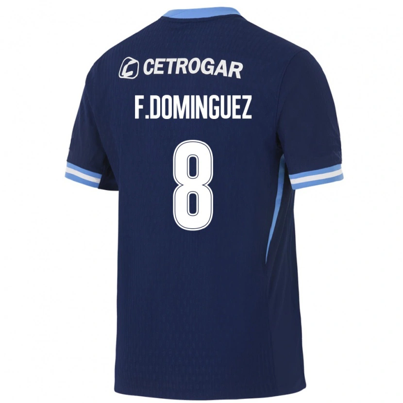 Danxen Dames Fabricio Dominguez #8 Koninklijk Blauw Lichtblauw Wit Uitshirt Uittenue 2026/27 T-Shirt België