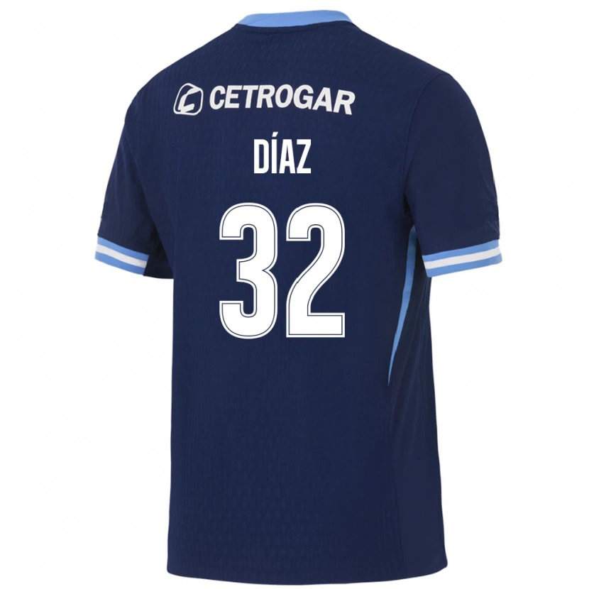 Danxen Dames Lautaro Díaz #32 Koninklijk Blauw Lichtblauw Wit Uitshirt Uittenue 2026/27 T-Shirt België