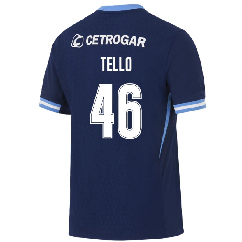 Danxen Dames Alejandro Tello #46 Koninklijk Blauw Lichtblauw Wit Uitshirt Uittenue 2026/27 T-Shirt België