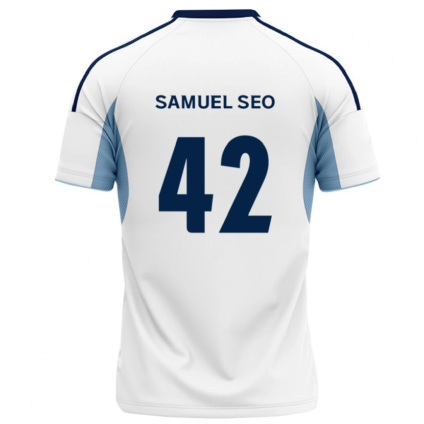 Danxen Dames Samuel Seo #42 Koninklijk Blauw Wit Uitshirt Uittenue 2026/27 T-Shirt België