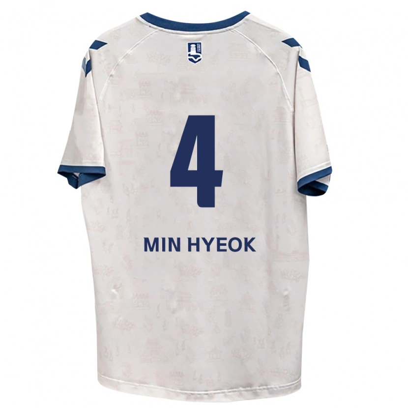 Danxen Dames Min-Hyeok Kim #4 Koninklijk Blauw Wit Uitshirt Uittenue 2026/27 T-Shirt België